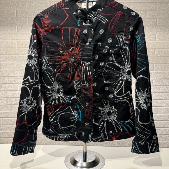 Chico's Women’s Long Sleeve Floral Print Button Up - Picture 1 of 3